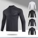 Men's Clothing Long-Sleeved T-Shirt Men's Sports Outdoor Tops Quick-Drying Breathable Running Fitness Training Suit Half-Zip Stand Collar_desvips.com