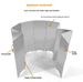 Outdoor camping stove stove windscreen Aluminum alloy with latch windscreen folding portable camping windscreen_desvips.com