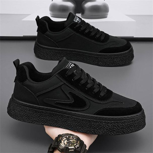 2025 Fashion Trainers Outdoor Sneakers Men's Artificial PU Thick Sole Non-Slip Wear Resistant Running Shoes 39-44_desvips.com