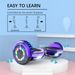 RCB Hoverboards For Kids And Adults 6.5 Inch, Hoverboards With Bluetooth - Speaker - Colorful LED Lights, Hover Board Gift For Kids And Teenager_desvips.com