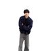 Navy Blue Flight Jacket, Trendy European And Street Style, Cleanfit, American Retro Turn-down Collar Baseball Jacket For_desvips.com