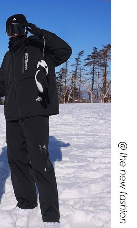 Unisex Dopamine Ski Suit Set – Waterproof Snowboarding Jacket & Pants With Fleece Lining For All-Mountain Performance_desvips.com