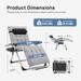 DUMOS Zero Gravity Lounge Chair With Cup Holder For Outdoor Use_desvips.com