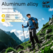 Aluminum Alloy Foldable Trekking Pole, Carbon Ultra-light Telescopic Walking Stick, Portable Outdoor Hiking Cane_desvips.com