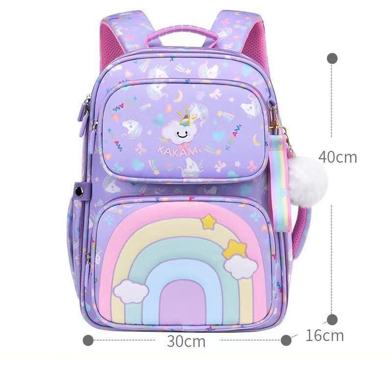 Schoolbags for primary school students in grades 3 to 6 for boys waterproof burden-reducing spine-protecting backpacks for girls 6-12 years old_desvips.com