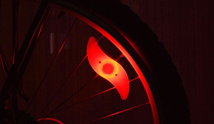 Bicycle lights night safety warning lights Riding equipment willow leaf hot wheels mountain bike power color spoke lights_desvips.com