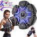 Music Boxing Machine For Kids And Adults, Wall Mounted Bluetooth Punching Trainer With Boxing Gloves, Intelligent LED Boxing Target Workout Machine_desvips.com
