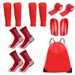 Complete Soccer Gear Set (7-Piece) - Football Socks, Leg Sleeves, Shin Guards, Bandages & Backpack - Breathable & Durable Polyester For Youth_desvips.com