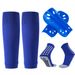 Football Shin Guards Mid Tube Football Socks Knitted Socks Three Piece Set Children's Sports Shin Guards Protective Gear_desvips.com