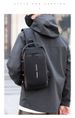 Password Lockbone Bag Anti-theft Film Waterproof USB Charging Port Multifunctional Sports Single-shoulder Crossbody Motorcycle Riding Bag_desvips.com