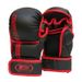 Fighting Gloves, 7cm Thickened Foam Inner Liner Leather Boxing Gloves With Wrist Support, Open Finger Gloves For Kickboxing Training_desvips.com