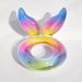 Swimming Accessories Mermaid Sitting Circle Pink Children's Cute Inflatable Split Seat Circle Mermaid Arm Swimming Circle_desvips.com