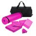 Yoga mat Fitness brick towel sweats Stretch band Training bag Indoor home workout kit_desvips.com