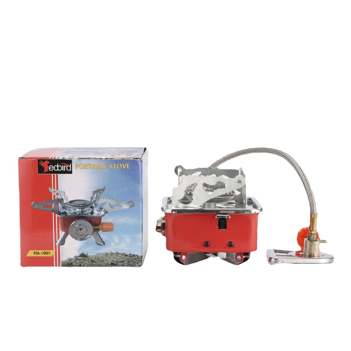 Outdoor Portable Folding Small Square Gas Camping Picnic Card Stove Boiling Water Cookware_desvips.com