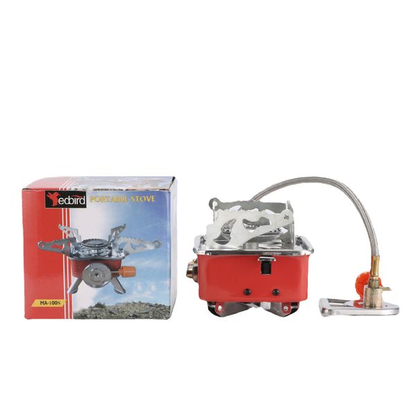 Outdoor Portable Folding Small Square Gas Camping Picnic Card Stove Boiling Water Cookware_desvips.com