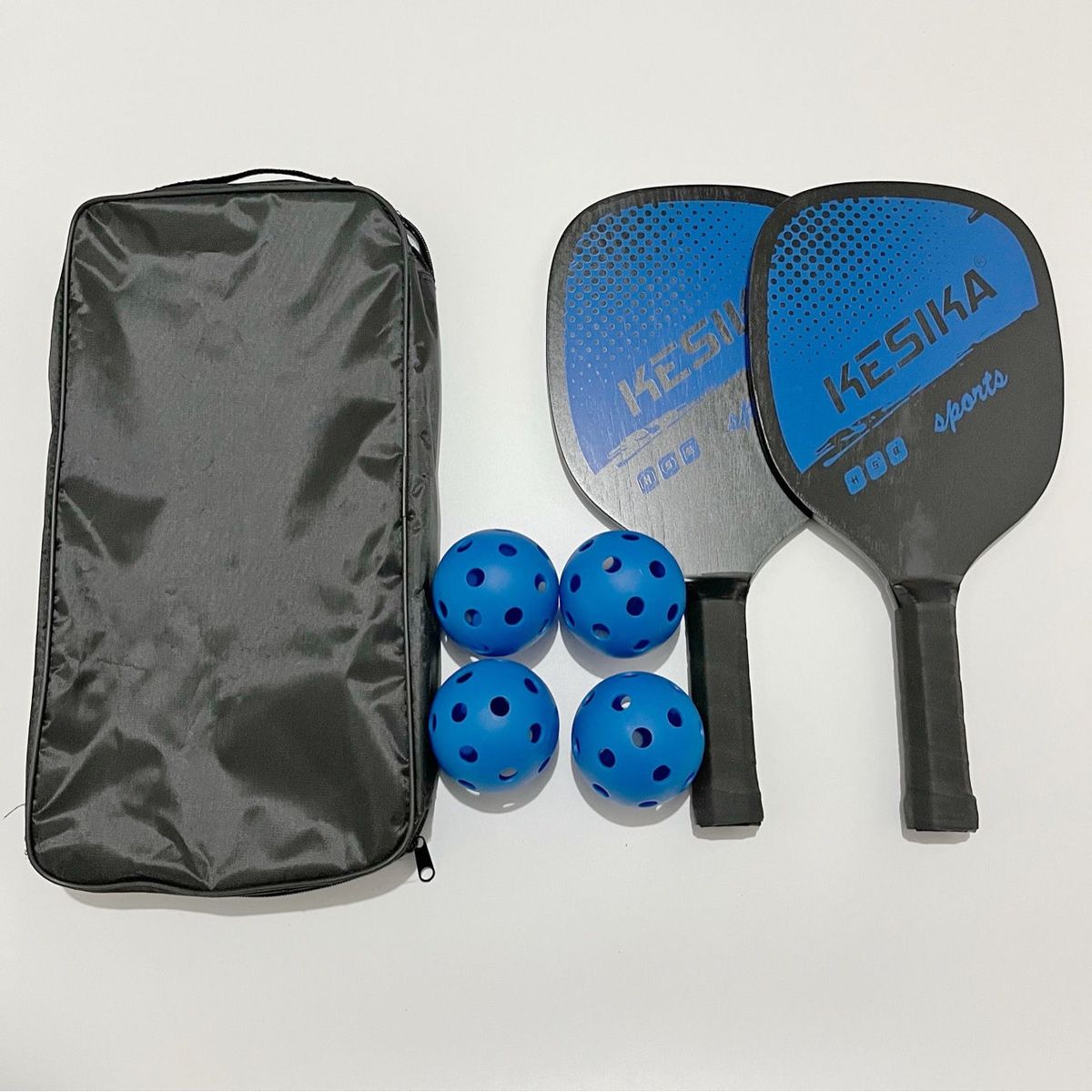 Pickleball Squash For Men, Women, Children, Parent-Child Beach Double Paddle Outdoor Sports Beginner Training Hole Ball_desvips.com