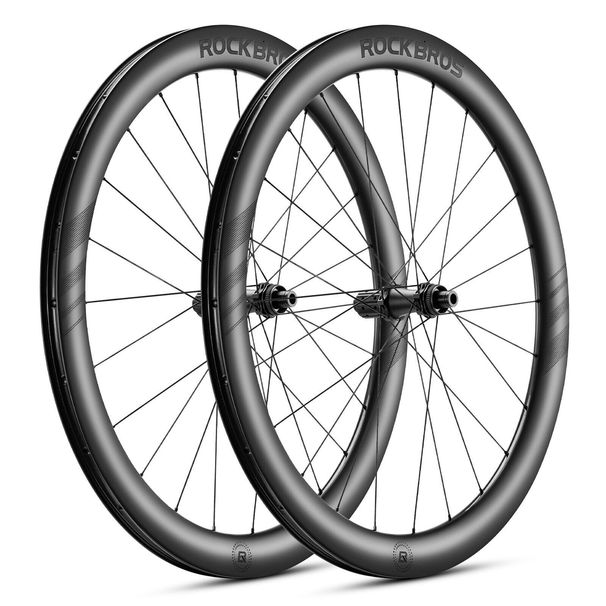 ROCKBROS Bicycle Wheelset Rims 700C Carbon Fiber Bicycle Wheels 36T/50MM_desvips.com