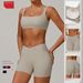 Women’s Clothing Nude Casual Versatile Suit Women's High Waist Wide Leg Slimming Sports Running Fitness Suit_desvips.com