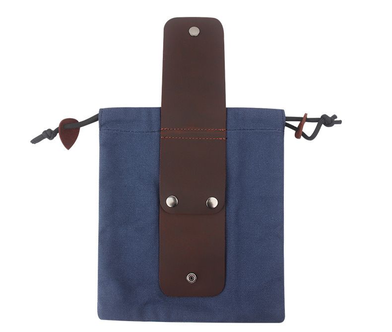 Hiking Outdoor Foraging Fruit Picking Waist-hanging Tool Bag, Jungle PU Leather Storage Bag_desvips.com