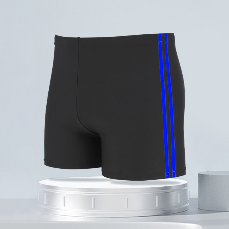 Two-Piece Suits Commerce Double Layer Swimming Trunks Men's Loose Anti Embarrassment Beach Pants Men's Large Size Trunks Hot Spring Swimwear_desvips.com