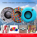 Thickened Sand And Grass Outdoor Rainbow Track Usable Drag Dry Slide 80cm Inflatable Ski Ring_desvips.com