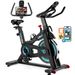 Wenoker Heimtrainer Fahrrad Mit App, Einstellbarer Widerstand, Leise & Bequem Ergometer Mit Hantelablage, LCD-Display, Tablet-Halterung, Bis 160KG_desvips.com