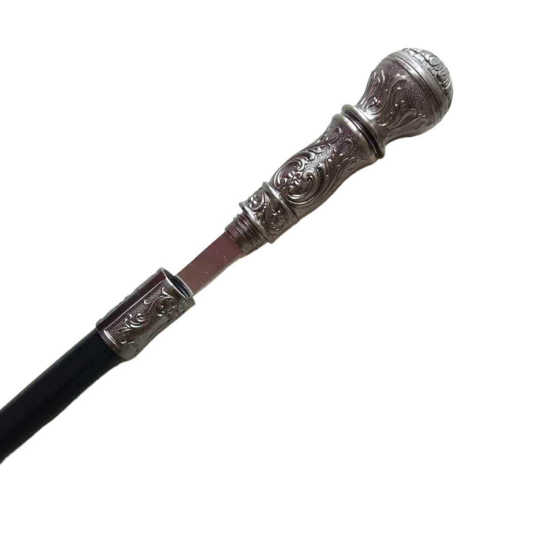 93cm Silver Handle Walking Stick Man Fashion Women Party Sticks Lady Elegant Vintage Walking Cane With 33CM Sword_desvips.com