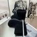 New Trendy Shoes Solid Color Genuine Leather Real Fur Slip-On Snow Big Toe Thick Sole Fashion Casual Winter Women's_desvips.com