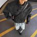 American Street Style Trendy For Men, Vintage Zip-up Loose-fitting Biker J, Stand-up Collar PU Leather Short Work_desvips.com