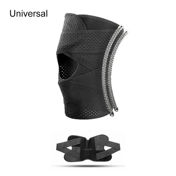 Sports Knee Pad Meniscus Patella Injury Running Jump Rope Cross Strap Pressurized Breathable Knee Pad_desvips.com