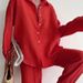 Temperament Lapel Long-sleeved Shirt Lace-up Pants Fashion Casual Suit_desvips.com