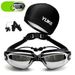 Swimming Goggles Swimming Goggles HD Waterproof And Anti Fog Large Frame Male And Female Swimming Equipment With Earplugs_desvips.com