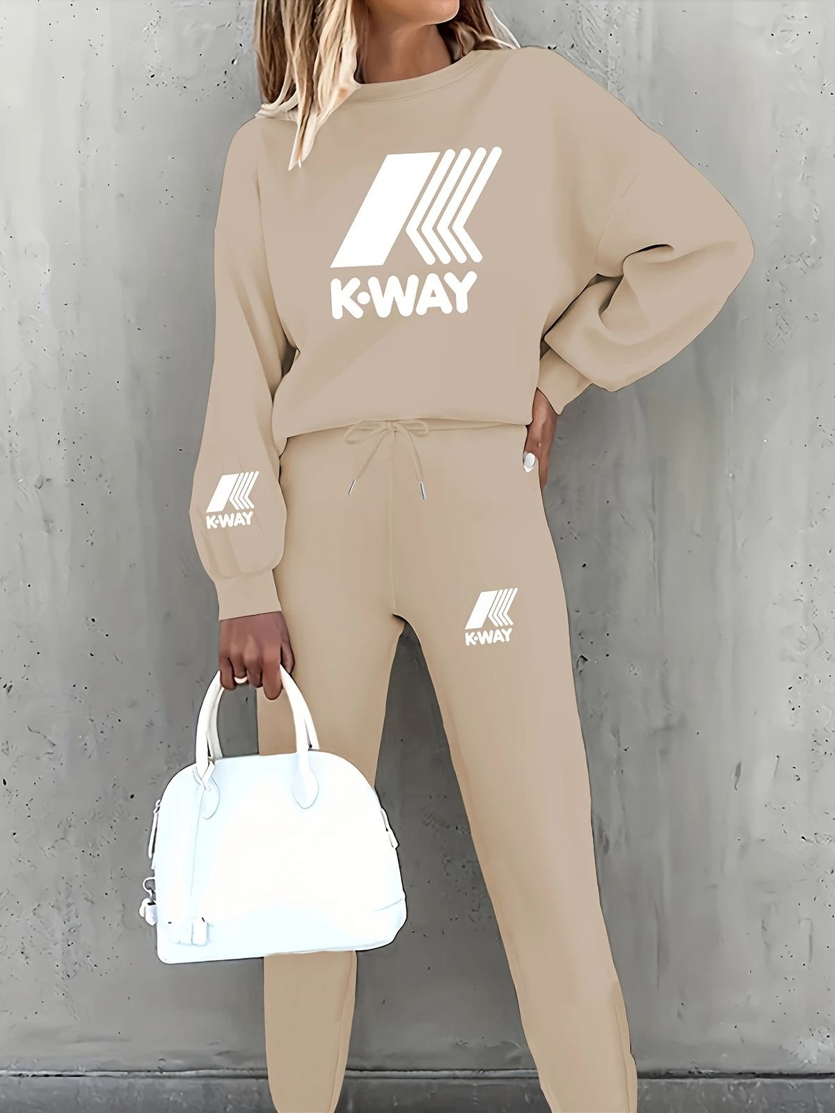 Women's Fashion Street Printed Sweatshirt Set_desvips.com