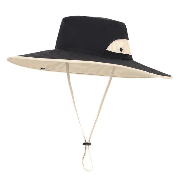 VentureShield Pro Wide Brim Sun Hat - UPF 50+ Breathable Fishing & Hiking Cap (Quick-Dry, Two-Tone Design, Adjustable For Outdoor Adventures, Men's)_desvips.com