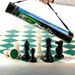 Cross-border Portable Set In Barrel, Suitable For Outdoor Travel, Foldable With A Leather Chessboard, Foreign Trade_desvips.com