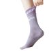 Women's mid Calf Non-Slip Yoga Socks Stylish Colored Pilates Fitness Dance Floor Socks for Aerobics_desvips.com