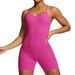 European American Style Seamless Backless Bodysuit High Elasticity Tummy Control Yoga Wear Sportswear For Women Tight Fitting_desvips.com