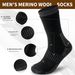 Merino Wool Thermal Both Men Women, 3 Pairs Of Fully Cushioned Winter Boot Socks, Suitable For Hiking And Working In_desvips.com