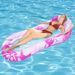 Summer PVC Inflatable Net Float Drainage Upper Back Float Bed With Awning Thickened Net Float Row_desvips.com