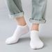 10/12/20/40 Pairs Men Boat Business Sport Sweat Absorption Mature Summer Autumn Solid Color Soft Non Pilling Ankle Socks_desvips.com