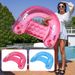Transparent Glitter Inflatable Lounge Chair - Heavy-Duty PVC Floating Seat For Adults (Pool Lake & Beach Use Non-Slip Design)_desvips.com