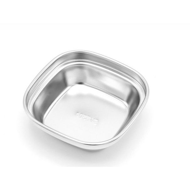 Outdoor Stainless Steel Seasoning Plate, Sauce Vinegar Dish Camping Tableware_desvips.com