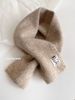 Alpaca Wool Short Lazy Style Solid Color Autumn Winter Warm Cross Scarf Unisex Soft Skin-Friendly High-End_desvips.com