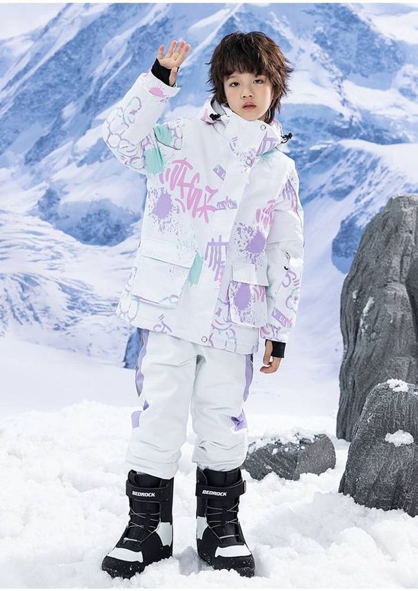 Children's Ski Wear Boys And Girls Winter Outdoor Waterproof Warm Thick Snowboard_desvips.com
