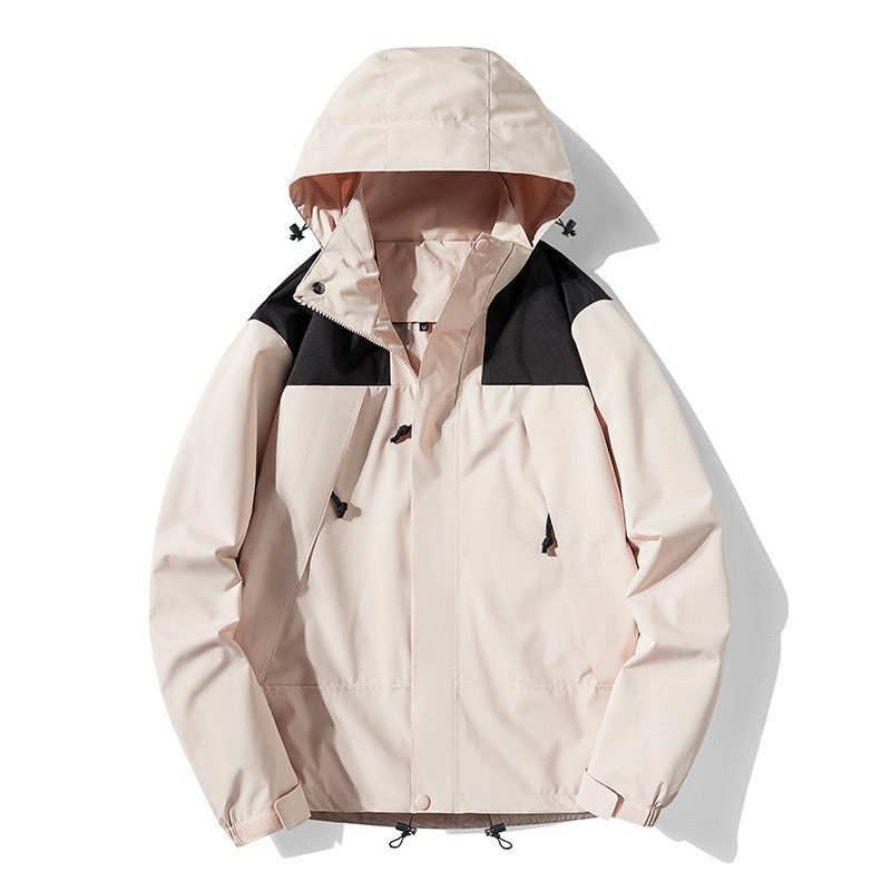 001 Outdoor For Women, Trendy Korean Brand, 3-in-1 Detachable Coat, Autumn And Winter Fleece-Lined, Thickened, Windproof,_desvips.com