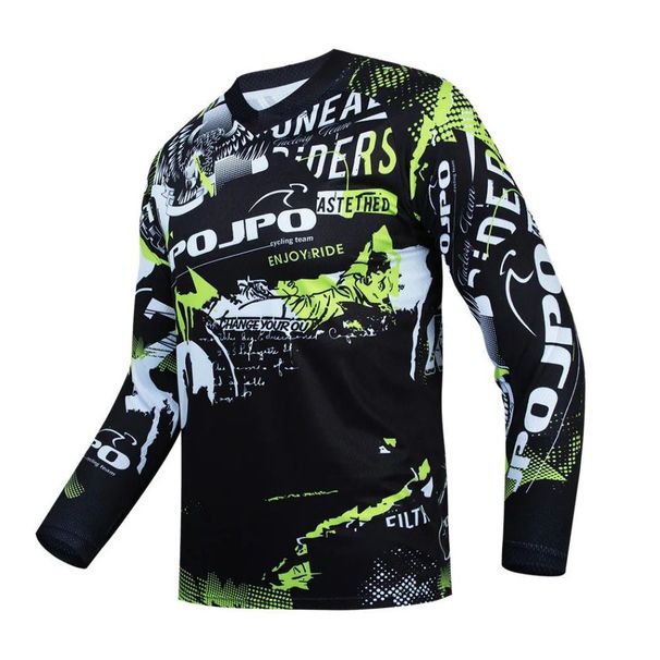 2025 MTB Mountain Motorcycle Top Men's Long Sleeve T-shirt Outdoor Sports Clothes Cycling Jersey Loose_desvips.com