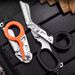 TINSOL Outdoor Tactical Folding Scissors, Multifunctional Rescue Scissors With Seatbelt Cutter And Window Breaker_desvips.com