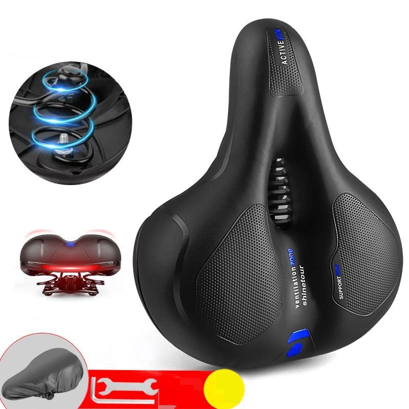 Sports & Entertainment cushion mountain bike seat super soft thick shock absorption bicycle accessories universal bicycle seat_desvips.com