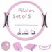 Five Piece Body Shaping Artifact Pilates Yoga Ball Yoga Ring Stretching Belt Tension Belt Home Portable Fitness Set_desvips.com