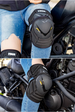 Motorcycle Knee Pads Cycling Motorcycle Protective Gear Windproof Equipment Sports Fall Elbow Guard Four-piece Set_desvips.com